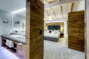Voodi või voodid majutusasutuse Hotel Rose toas
