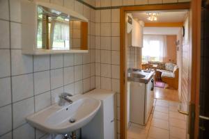 Koupelna v ubytování Ferienhaus II Heyder
