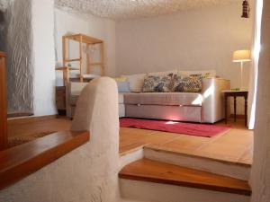 Posezení v ubytování Vivelorural casa La Cuevita, Santa Brígida