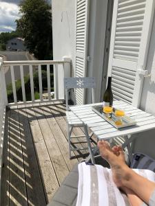 Ein Balkon oder eine Terrasse in der Unterkunft Haus Grünewald Unsleben