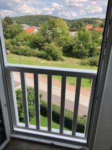Ein Balkon oder eine Terrasse in der Unterkunft Haus Grünewald Unsleben