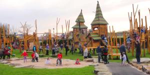 a group of children playing in a playground at The Bold Hotel; BW Signature Collection in Southport