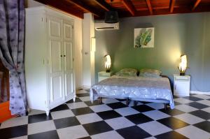 Postel nebo postele na pokoji v ubytování Habitation Diamant - Apparts & Spas