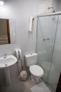 ห้องน้ำของ Novo Hotel Paraopeba