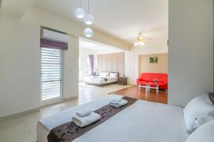 Rúm í herbergi á Amalfi Homestay