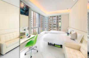 TV a/nebo společenská místnost v ubytování iclub Mong Kok Hotel + 22 fotografií