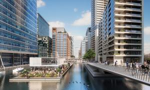 ロンドンにあるNY-LON Corporate Apartmentsの建物のある都市の川橋