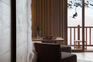 Khu vực ghế ngồi tại Grau Roig Andorra Boutique Hotel & Spa