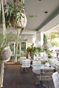 Uma área de estar em Hotel Villa Rosa Riviera
