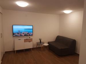 Televízia a/alebo spoločenská miestnosť v ubytovaní Apartments Jungic, Rab