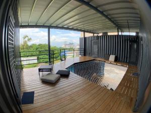 Balkón nebo terasa v ubytování Liuqiu Dive Hostel