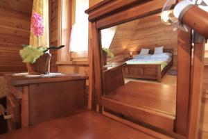 Posteľ alebo postele v izbe v ubytovaní Domek Koziniec Zakopane