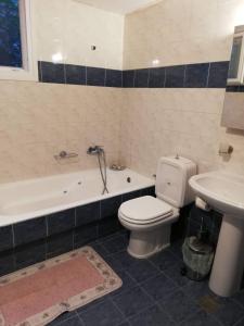 A bathroom at Pomegranate apartment