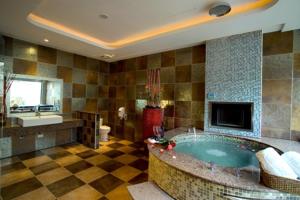 Koupelna v ubytování Chateau Motel & Spa + 37 fotografií