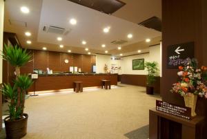 a lobby of a hospital with a waiting room at Route Inn Grantia Dazaifu in Dazaifu +22 photos