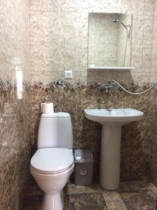 Koupelna v ubytování Guesthouse Litoros