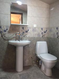 Koupelna v ubytování Guesthouse Litoros