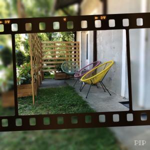 Vonkajšia záhrada v ubytovaní Studio apartment LoSt