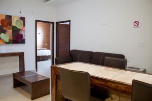 Posezení v ubytování Madison Suites