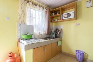 Kuchyň nebo kuchyňský kout v ubytování AnD Suites