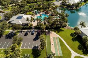 an overhead view of a pool at a resort at Vacation in Paradise in Lely Resort