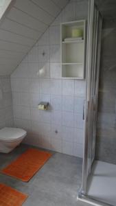 Koupelna v ubytování Ferienhaus Enzi