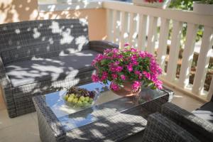 Balkón alebo terasa v ubytovaní Apartman Slavice