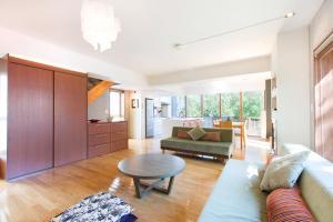 Χώρος καθιστικού στο Yuuki Toride Chalet