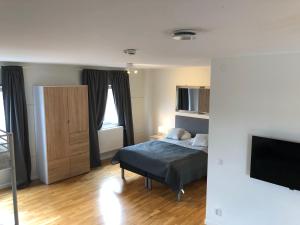 Postel nebo postele na pokoji v ubytování Hotell TunaPark