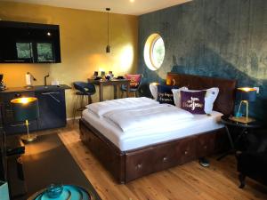 Ein Bett oder Betten in einem Zimmer der Unterkunft Haus Grünewald Unsleben