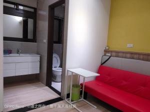 Koupelna v ubytování 禾心居He Xin Ju Homestay