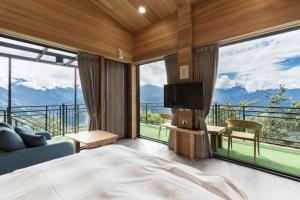 Nespecifikovaný výhled na hory nebo výhled na hory při pohledu z bed and breakfast