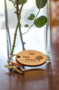 Certifikát, ocenenie alebo iný dokument vystavený v ubytovaní Village Drapanias Apartments