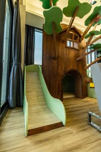 Predel za sedenje v nastanitvi 123 Hall