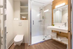 Koupelna v ubytování Le Chalet d'en Hô