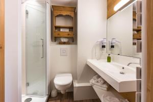 Koupelna v ubytování Le Chalet d'en Hô