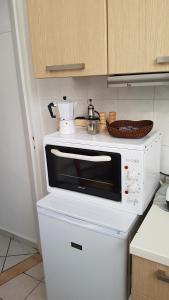 Kuchyňa alebo kuchynka v ubytovaní Filopappou Hill Apartment