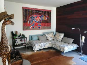 A seating area at CASA LA ROCA