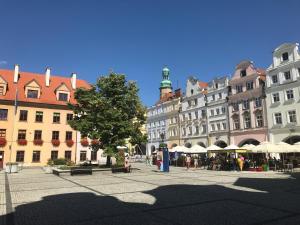 Udsigt til Jelenia Góra eller udsigt til byen taget fra lejligheden