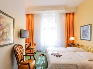Postel nebo postele na pokoji v ubytování Hotel Palmenhof