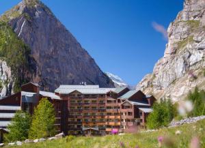 a hotel in the mountains with a mountain at Les Balcons de Bellevarde in Val-d'Isère