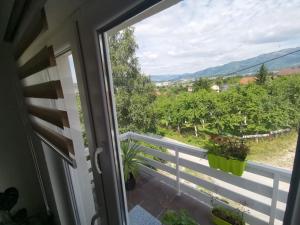 a view from the balcony of a house at Ilidza Nature Home in Sarajevo