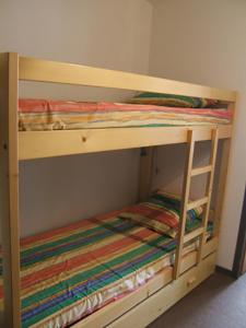 Ein Etagenbett oder Etagenbetten in einem Zimmer der Unterkunft Col de Rousset - App. 2 P