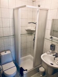 Kúpeľňa v ubytovaní Willa Łąkowa