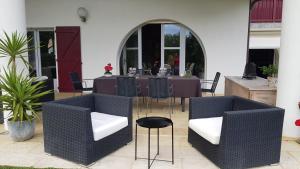 Maison d hotes Lapitxuri的休息区