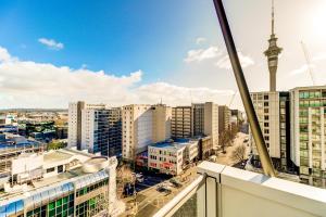 Nespecifikovaný výhled na destinaci Auckland nebo výhled na město při pohledu z aparthotelu