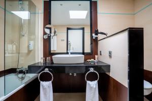 
A bathroom at Hotel Las Costas
