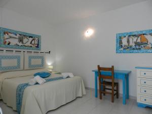Postel nebo postele na pokoji v ubytování Hotel Canne al Vento