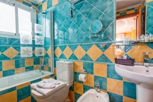 Koupelna v ubytování Boutique Hotel Pueblo