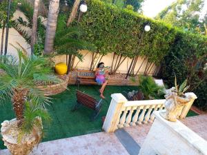 A garden outside Villa Capriccio